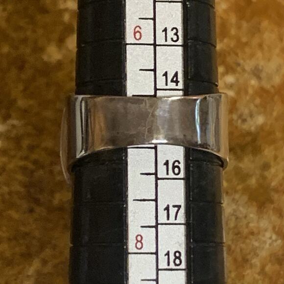 Jay King Ring Size 7 Sterling Silver and Azurite Statement Vintage - Picture 7 of 7